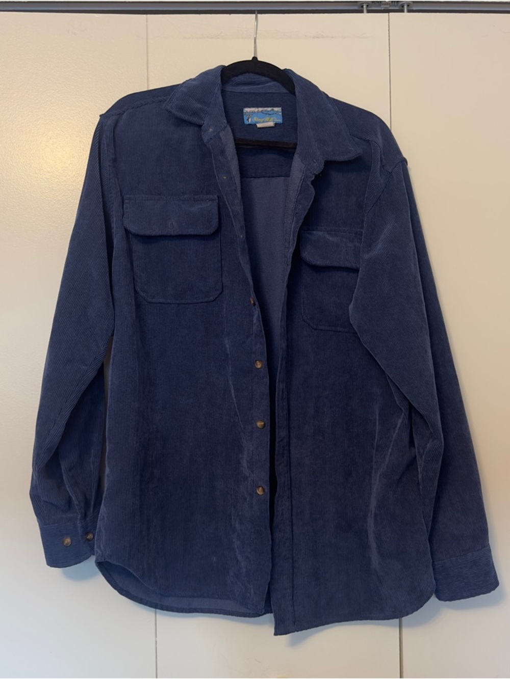 ✨5 for $25✨ Stag Hill Corduroy Button-Up Shirt Jacket in Deep Navy